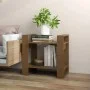 Regal/Raumteiler aus honigbraunem Kiefernholz 60x35x57 cm von vidaXL, Bücherregale und Regale - Ref: Foro24-813877, Preis: 34...