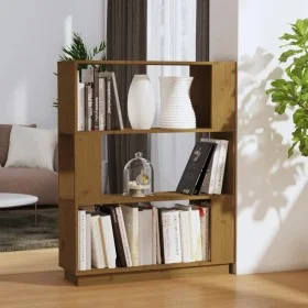 Honey brown pine wood shelf/divider 80x25x101 cm by vidaXL, Bookcases and shelves - Ref: Foro24-814057, Price: 47,09 €, Disco...