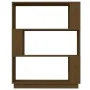 Estantería/divisor madera de pino marrón miel 80x25x101 cm de vidaXL, Librerías y estanterías - Ref: Foro24-814057, Precio: 4...