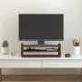 Soporte de monitor madera maciza pino marrón miel 50x27x15 cm de vidaXL, Bases y elevadores para ordenadores - Ref: Foro24-81...