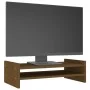 Monitor stand solid pine wood honey brown 50x27x15 cm by vidaXL, Computer bases and risers - Ref: Foro24-814022, Price: 21,57...