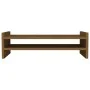 Monitor stand solid pine wood honey brown 50x27x15 cm by vidaXL, Computer bases and risers - Ref: Foro24-814022, Price: 21,57...