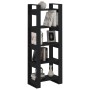 Black solid wood shelving/space divider 60x35x160 cm by vidaXL, Bookcases and shelves - Ref: Foro24-813893, Price: 66,82 €, D...