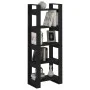 Black solid wood shelving/space divider 60x35x160 cm by vidaXL, Bookcases and shelves - Ref: Foro24-813893, Price: 66,01 €, D...