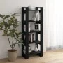 Black solid wood shelving/space divider 60x35x160 cm by vidaXL, Bookcases and shelves - Ref: Foro24-813893, Price: 66,01 €, D...