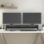 Solid pine wood monitor stand 100x24x16 cm in gray. by vidaXL, Computer bases and risers - Ref: Foro24-813991, Price: 35,66 €...