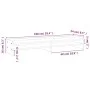 Solid pine wood monitor stand 100x24x16 cm in gray. by vidaXL, Computer bases and risers - Ref: Foro24-813991, Price: 35,66 €...