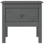 Side table 2 units solid pine wood gray 50x50x49 cm by vidaXL, Side tables - Ref: Foro24-813799, Price: 60,16 €, Discount: %