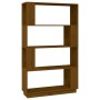Honey brown pine wood shelf/divider 80x25x132 cm by vidaXL, Bookcases and shelves - Ref: Foro24-814062, Price: 72,61 €, Disco...