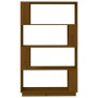 Honey brown pine wood shelf/divider 80x25x132 cm by vidaXL, Bookcases and shelves - Ref: Foro24-814062, Price: 72,61 €, Disco...