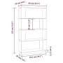 Regal/Trennwand aus honigbraunem Kiefernholz, 80 x 25 x 132 cm von vidaXL, Bücherregale und Regale - Ref: Foro24-814062, Prei...
