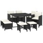 9-piece garden dining set and black synthetic rattan cushions by vidaXL, Garden sets - Ref: Foro24-3095507, Price: 451,11 €, ...