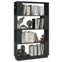 Gray pine wood shelf/space divider 80x25x132 cm by vidaXL, Bookcases and shelves - Ref: Foro24-814061, Price: 66,47 €, Discou...