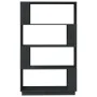 Gray pine wood shelf/space divider 80x25x132 cm by vidaXL, Bookcases and shelves - Ref: Foro24-814061, Price: 66,47 €, Discou...