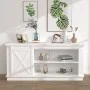 Mini-Schiebetür-Bausatz weißer Kohlenstoffstahl Kleiderschrank 200 cm von vidaXL, Türrahmen - Ref: Foro24-151699, Preis: 28,9...