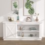Mini-Schiebetür-Bausatz weißer Kohlenstoffstahl Kleiderschrank 200 cm von vidaXL, Türrahmen - Ref: Foro24-151699, Preis: 29,3...