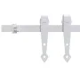 Sliding door kit for wardrobe, made of white carbon steel, 200 cm. by vidaXL, doorframes - Ref: Foro24-151699, Price: 28,96 €...
