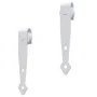 Sliding door kit for wardrobe, made of white carbon steel, 200 cm. by vidaXL, doorframes - Ref: Foro24-151699, Price: 28,96 €...