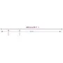 Sliding door kit for wardrobe, made of white carbon steel, 200 cm. by vidaXL, doorframes - Ref: Foro24-151699, Price: 28,96 €...