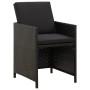 9-piece garden dining set and black synthetic rattan cushions by vidaXL, Garden sets - Ref: Foro24-3095521, Price: 535,84 €, ...