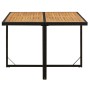 9-teiliges Garten-Essset und schwarze Kissen aus synthetischem Rattan von vidaXL, Gartensets - Ref: Foro24-3095521, Preis: 53...