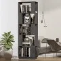 Shelf / space divider in gray pine wood 51x25x163.5 cm by vidaXL, Bookcases and shelves - Ref: Foro24-814046, Price: 63,31 €,...