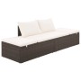 Cama de jardín 195x60 cm ratán sintético marrón de vidaXL, Camas para exteriores - Ref: Foro24-43954, Precio: 242,33 €, Descu...