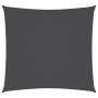 Toldo de vela cuadrado tela Oxford gris antracita 4x4 m
