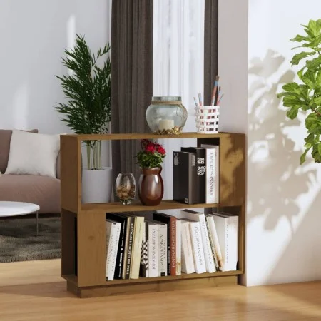Honigbraunes Kiefernholz Regal/Teiler 80x25x70 cm von vidaXL, Bücherregale und Regale - Ref: Foro24-814052, Preis: 48,42 €, R...