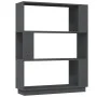 Estantería/divisor de espacios madera pino gris 80x25x101 cm de vidaXL, Librerías y estanterías - Ref: Foro24-814056, Precio:...