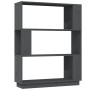 Regal/Raumteiler aus grauem Kiefernholz, 80 x 25 x 101 cm von vidaXL, Bücherregale und Regale - Ref: Foro24-814056, Preis: 61...