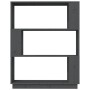 Gray pine wood shelving/space divider 80x25x101 cm by vidaXL, Bookcases and shelves - Ref: Foro24-814056, Price: 61,09 €, Dis...