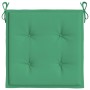 Cojines de silla de jardín 4 uds tela Oxford verde 50x50x3 cm