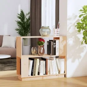 Solid pine wood shelf/space divider 80x25x70 cm by vidaXL, Bookcases and shelves - Ref: Foro24-814049, Price: 47,21 €, Discou...