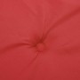 Cojines de silla de jardín 4 uds tela Oxford rojo 50x50x4 cm
