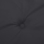 Cojines de silla de jardín 4 uds tela Oxford negro 50x50x4 cm