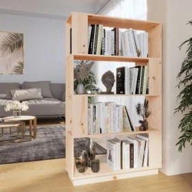 Solid pine wood shelf/space divider 80x25x132 cm by vidaXL, Bookcases and shelves - Ref: Foro24-814059, Price: 81,61 €, Disco...