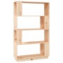 Solid pine wood shelf/space divider 80x25x132 cm by vidaXL, Bookcases and shelves - Ref: Foro24-814059, Price: 84,18 €, Disco...