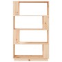 Solid pine wood shelf/space divider 80x25x132 cm by vidaXL, Bookcases and shelves - Ref: Foro24-814059, Price: 84,18 €, Disco...