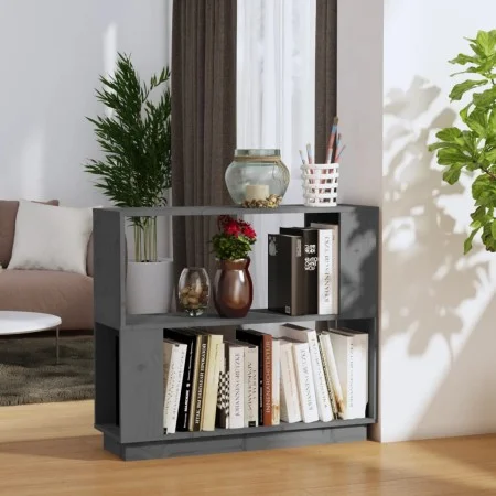 Gray pine wood shelf/space divider 80x25x70 cm by vidaXL, Bookcases and shelves - Ref: Foro24-814051, Price: 50,40 €, Discoun...