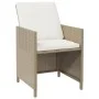 5-piece garden dining set with beige synthetic rattan cushions by vidaXL, Garden sets - Ref: Foro24-3095527, Price: 324,40 €,...