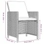 5-piece garden dining set with beige synthetic rattan cushions by vidaXL, Garden sets - Ref: Foro24-3095527, Price: 324,40 €,...