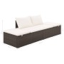 Cama de jardín 195x60 cm ratán sintético marrón de vidaXL, Camas para exteriores - Ref: Foro24-43954, Precio: 242,33 €, Descu...
