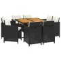 9-piece garden dining set and black synthetic rattan cushions by vidaXL, Garden sets - Ref: Foro24-3095520, Price: 561,37 €, ...
