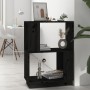 Regal/Raumteiler Kiefernholz schwarz 51x25x70 cm von vidaXL, Bücherregale und Regale - Ref: Foro24-814033, Preis: 44,30 €, Ra...