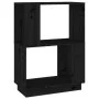 Regal/Raumteiler Kiefernholz schwarz 51x25x70 cm von vidaXL, Bücherregale und Regale - Ref: Foro24-814033, Preis: 44,30 €, Ra...