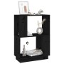 Regal/Raumteiler Kiefernholz schwarz 51x25x70 cm von vidaXL, Bücherregale und Regale - Ref: Foro24-814033, Preis: 44,30 €, Ra...