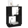 Regal/Raumteiler Kiefernholz schwarz 51x25x70 cm von vidaXL, Bücherregale und Regale - Ref: Foro24-814033, Preis: 44,30 €, Ra...