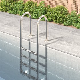 Stainless steel pool ladder 304 54x38x184.5 cm by vidaXL, Pool stairs and ramps - Ref: Foro24-93453, Price: 227,58 €, Discoun...