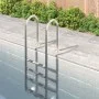 Stainless steel pool ladder 304 54x38x184.5 cm by vidaXL, Pool stairs and ramps - Ref: Foro24-93453, Price: 219,62 €, Discoun...